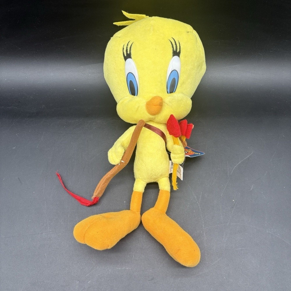 Tweety Bird Looney Tunes 14"‎ Plush 2001 Nanoco Cupid Arrows